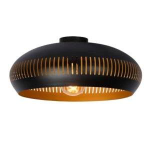 LUCIDE RAYCO FLUSH LIGHT - BLACK