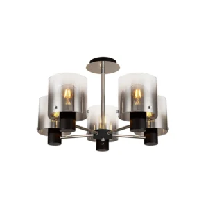 AYLA SEMI-FLUSH CEILING LIGHT - POLISHED CHROME