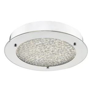 DAR PETA CRYSTAL LED FLUSH LIGHT - POLISHED CHROME