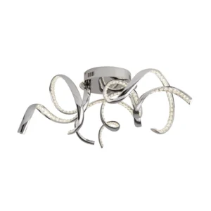 SEARCHLIGHT SPIRAL LED FLUSH CEILING LIGHT - CHROME
