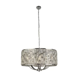 SEARCHLIGHT BIJOU 8 ARM CEILING PENDANT LIGHT - CRYSTAL