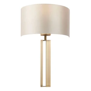 EDIT REGIS FLUSH WALL LIGHT - ANTIQUE BRASS & MINK