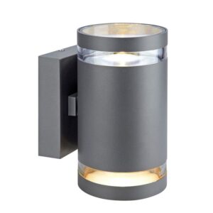 IRIS LED OUTDOOR UP & DOWN WALL LIGHT - DARK GREY