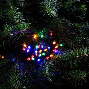 EDIT 35.92M MULTI COLOUR LED MULTI-FUNCTION STRING LIGHTS - GREEN CABLE - 480 LIGHTS